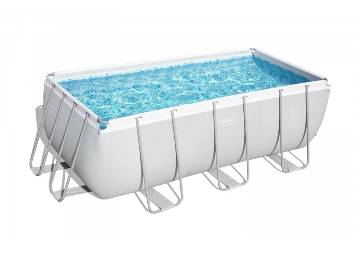 Piscine tubulaire Power Steel rectangulaire 4,12 x 2,01 x 1,22 m - Bestway