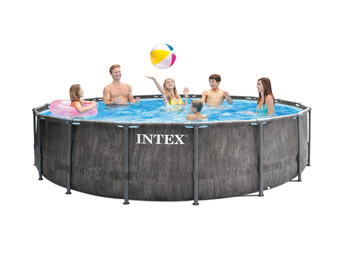 Piscine tubulaire Baltik ronde 5,49 x 1,22 m - Intex