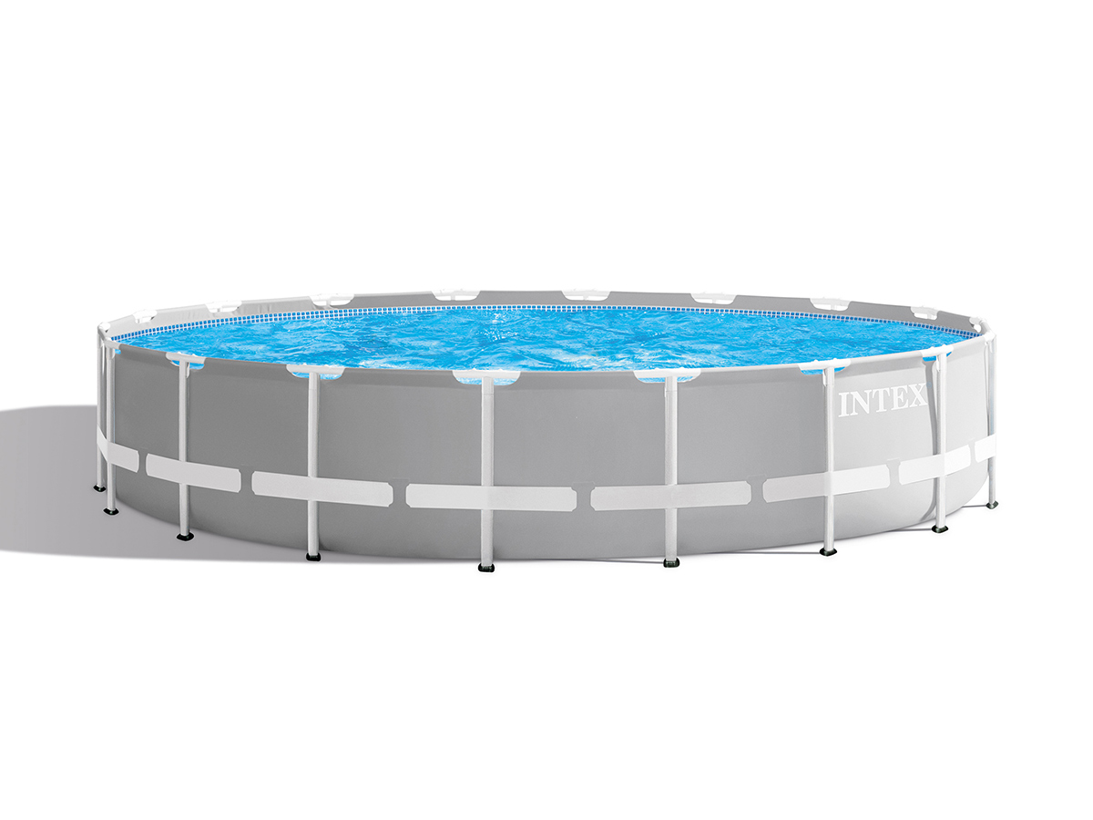 Piscine tubulaire Prism Frame ronde 6,10 x 1,32 m - Intex