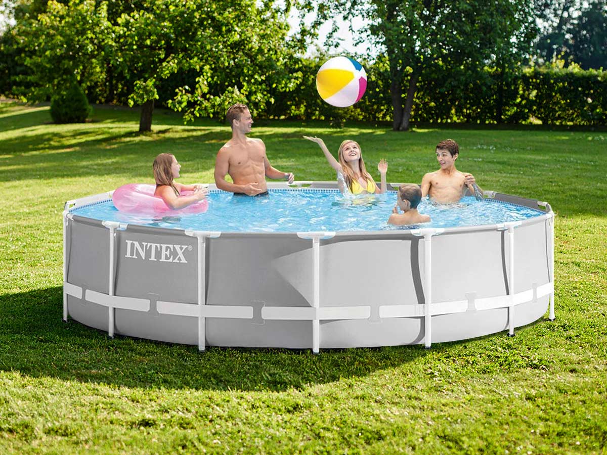 Piscine tubulaire Prism Frame ronde 4,27 x 1,07 m - Intex