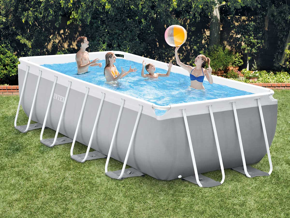 Piscine tubulaire Prism Frame rectangulaire 4,88 x 2,44 x 1,07 m - Intex