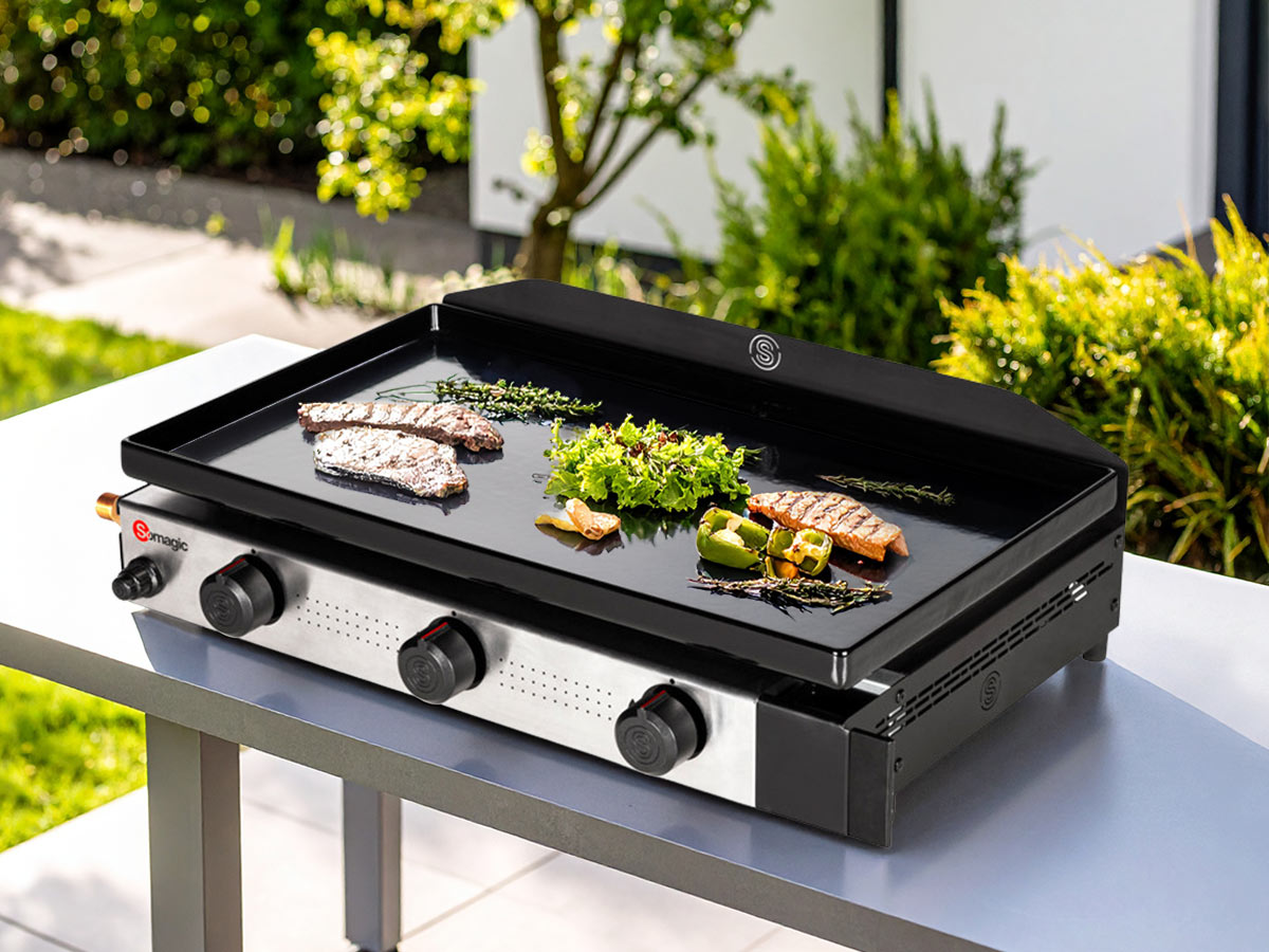 Plancha gaz à poser 3 brûleurs Solia 300 - Somagic