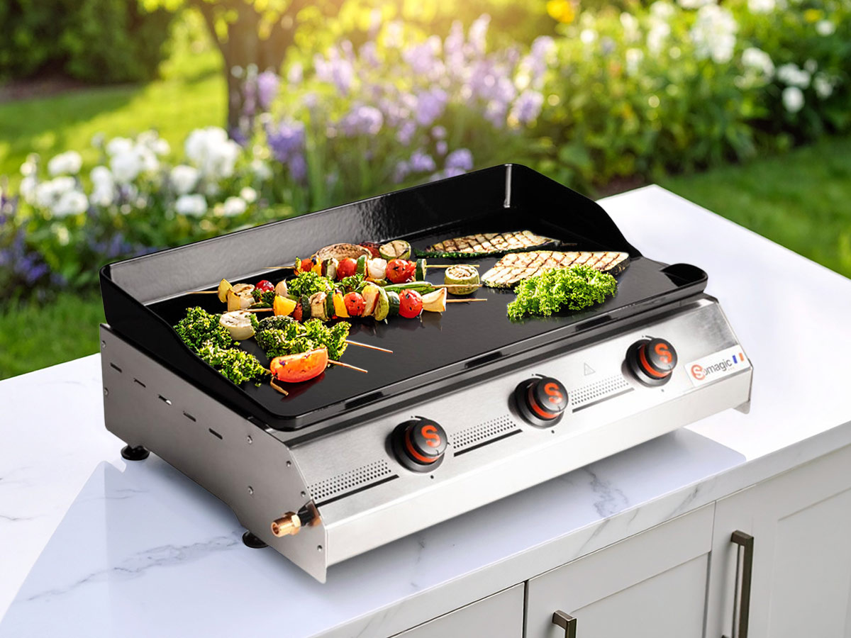 Plancha gaz 3 brûleurs So Premium - 10,5 kW