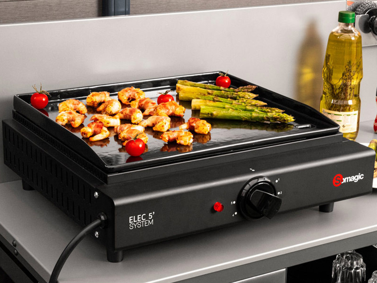 Plancha électrique 1 brûleur Oliana - 2 kW - Somagic