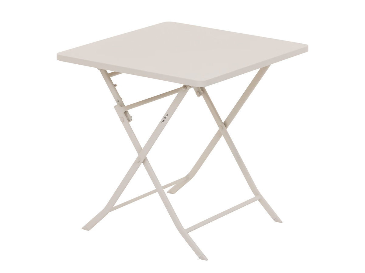 Table de jardin carrée Greensboro Argile - 2 places - Hespéride