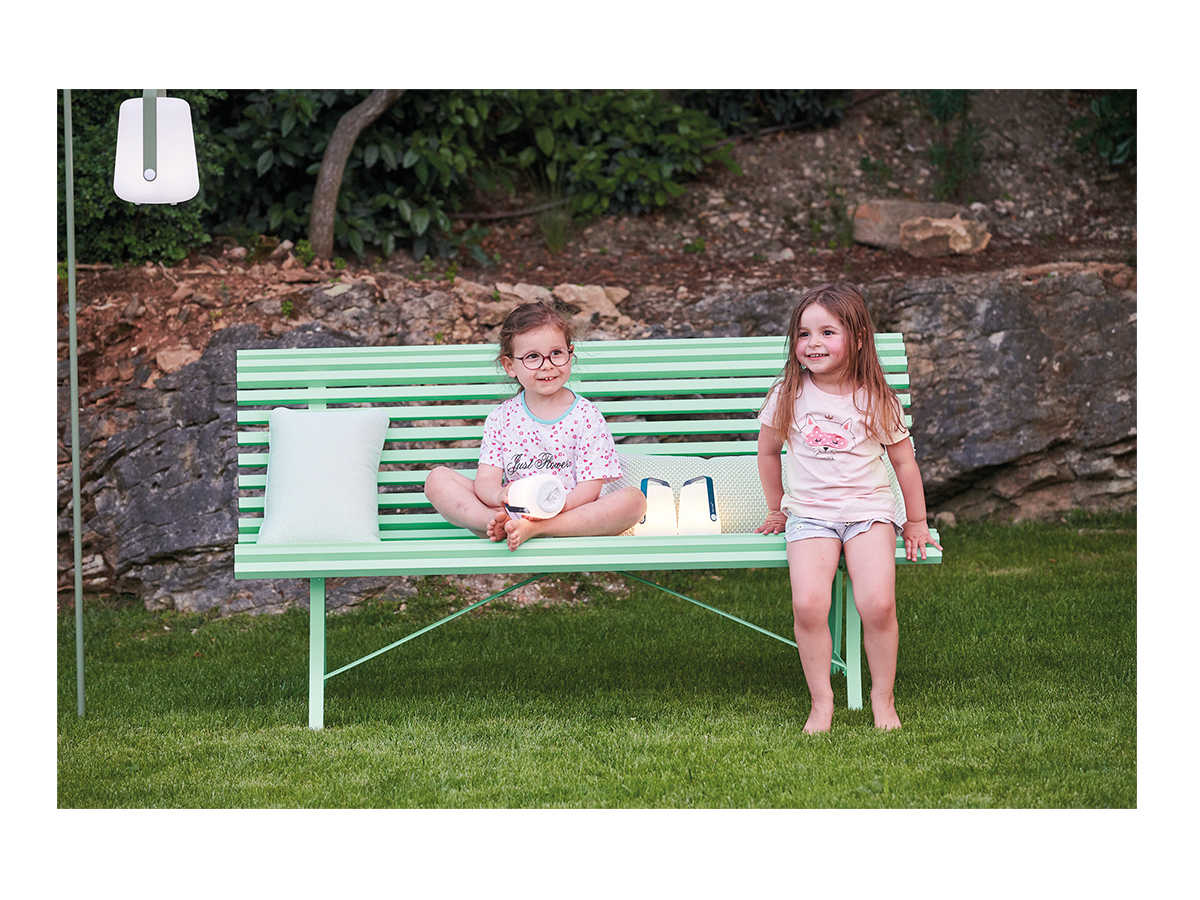 Banc de jardin en métal Louisiane Vert Opaline - Fermob