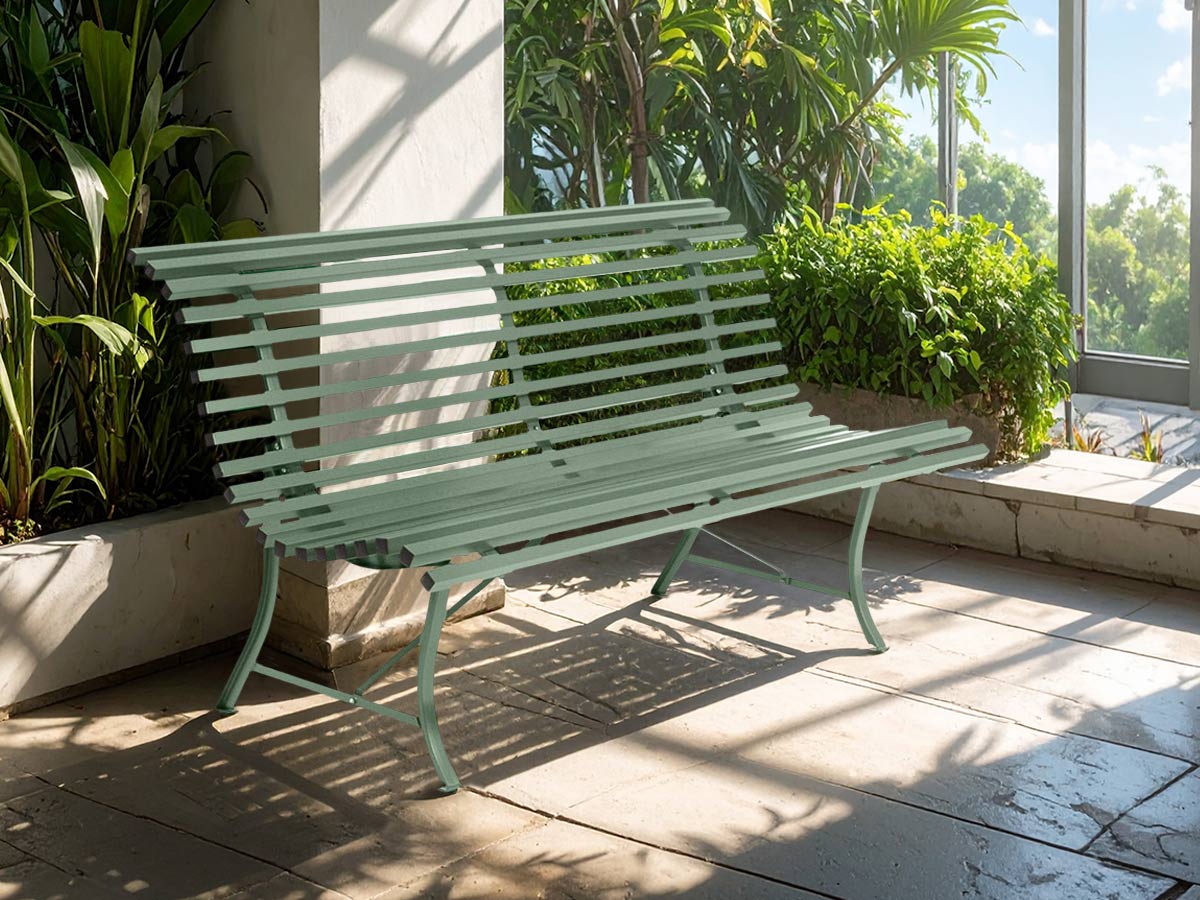 Banc de jardin en métal Louisiane Cactus - Fermob