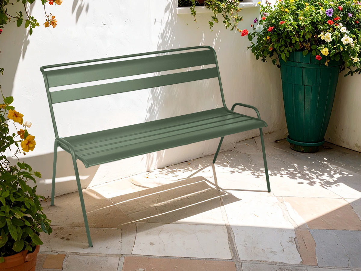 Banc de jardin en métal Monceau Cactus - Fermob