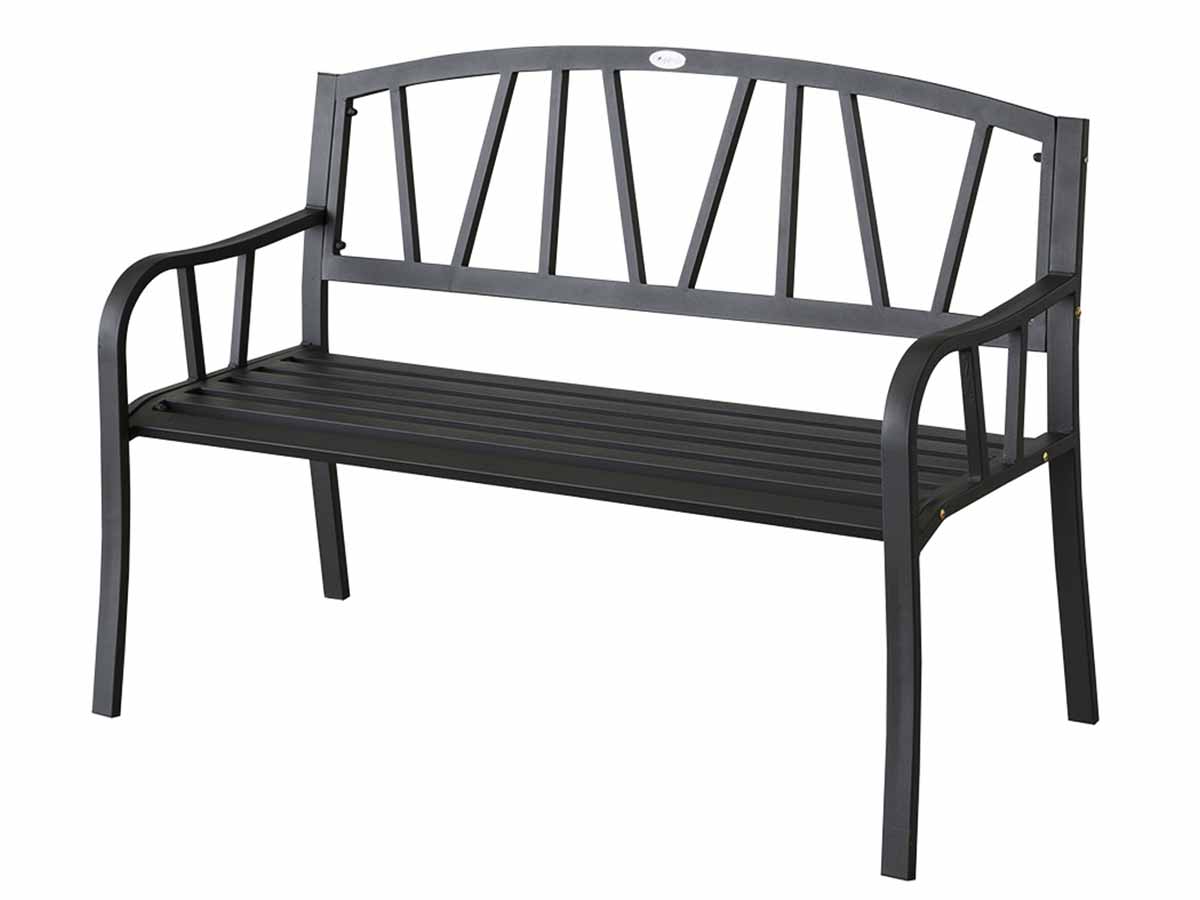 Banc de jardin en métal Alvernia - Hespéride