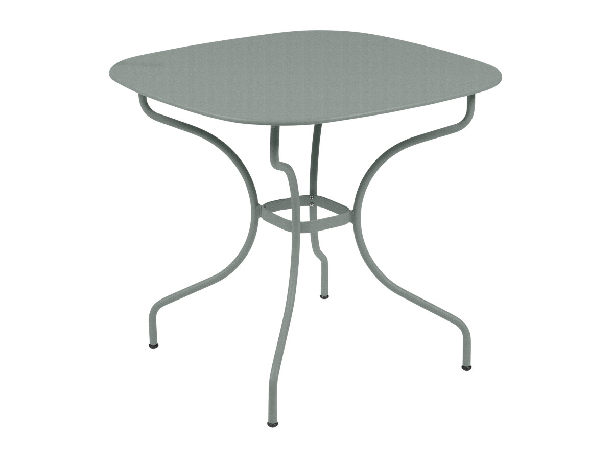 Table de jardin en métal Carronde Opera+ 82 x 82 cm Gris Lapilli - Fermob