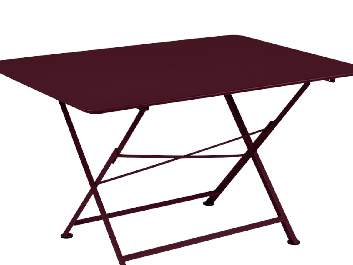 Table de jardin rectangulaire Cargo 128 x 90 cm Cerise Noire - Fermob