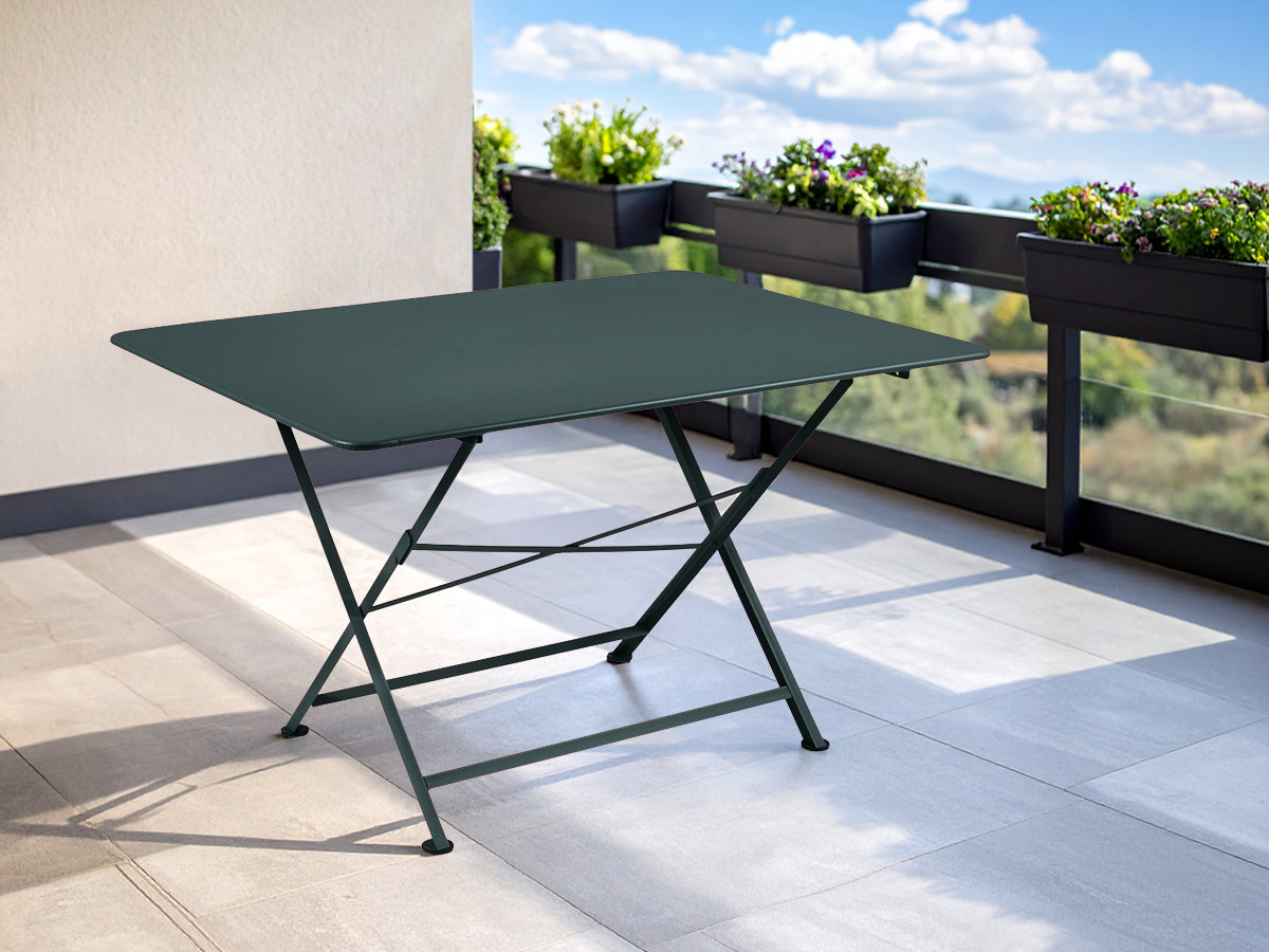 Table de jardin rectangulaire Cargo 128 x 90 cm Gris orage - Fermob