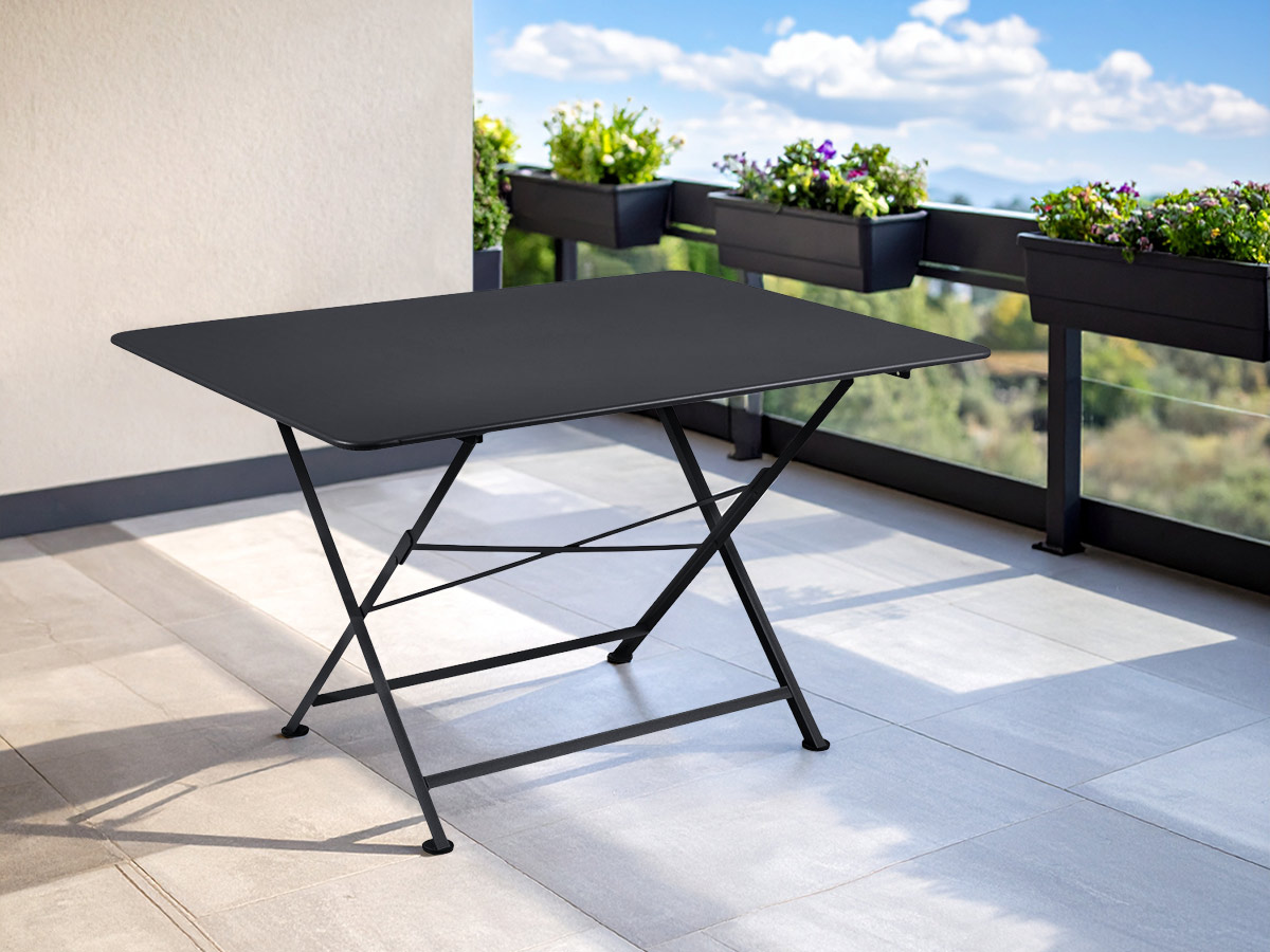 Table de jardin rectangulaire Cargo 128 x 90 cm Carbone - Fermob