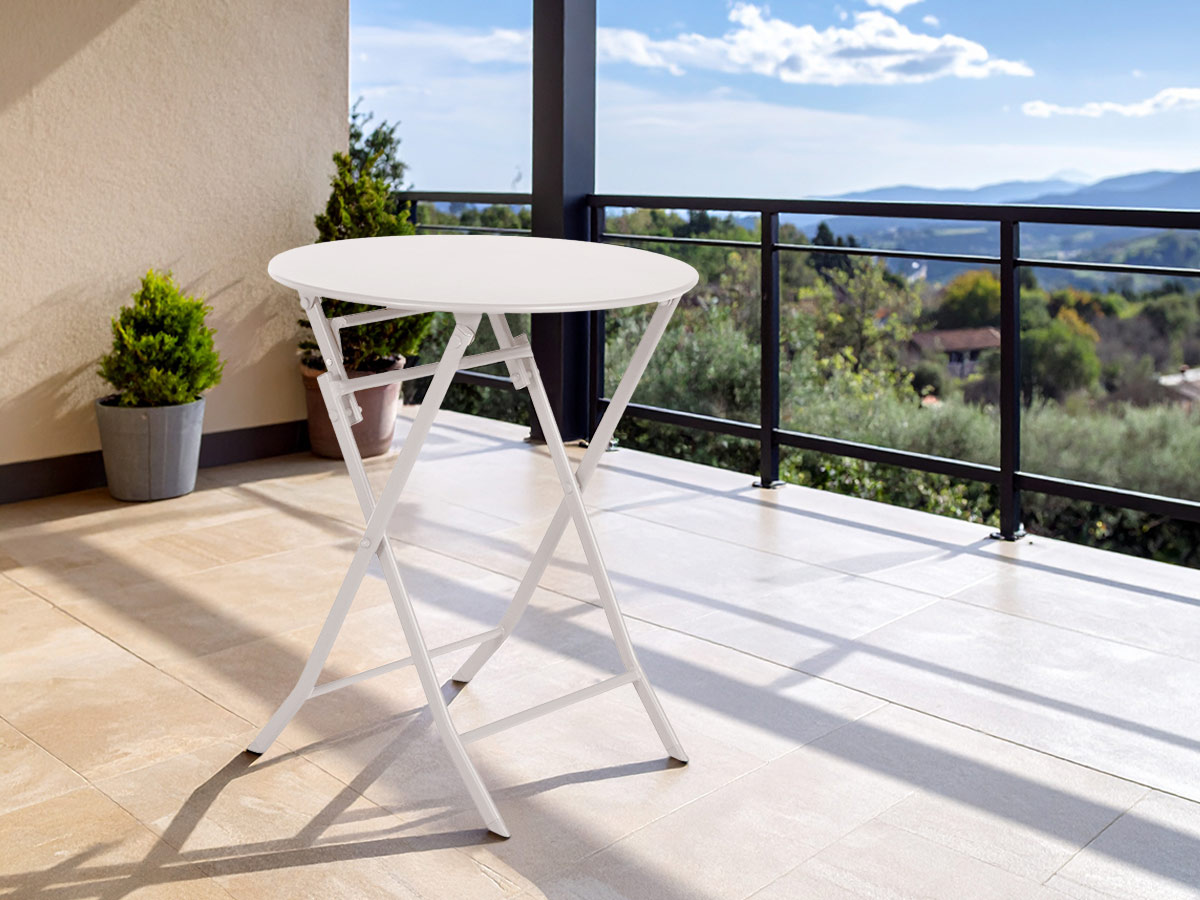 Table de jardin ronde Greensboro Ø 60 cm Argile - Hespéride