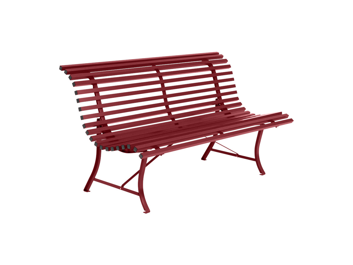 Banc de jardin en métal Louisiane Piment - Fermob