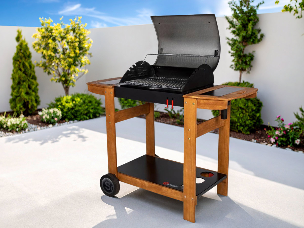 Barbecue à charbon Indiana sur chariot - Somagic