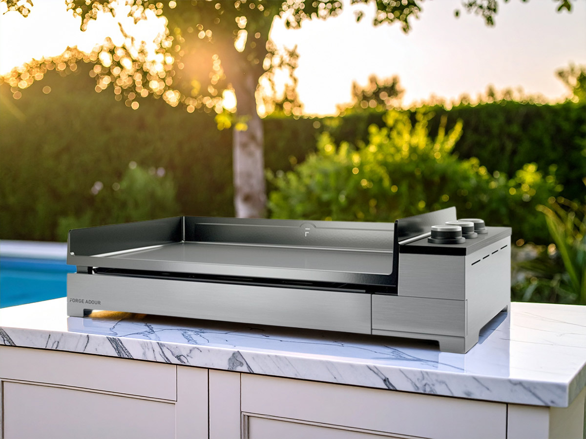 Plancha à gaz Premium 75 en inox - Forge Adour