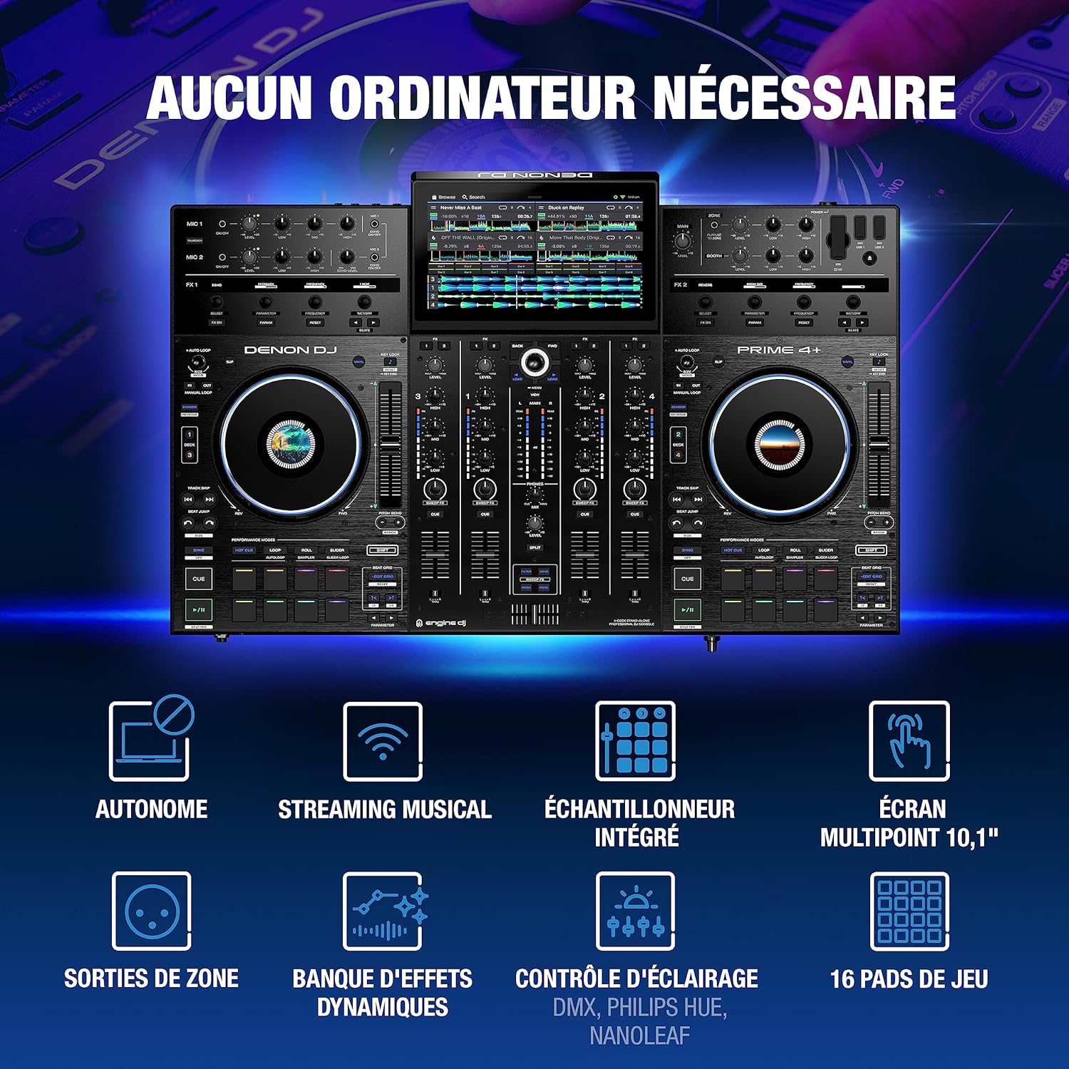 Denon DJ Prime 4+ Standalone DJ System