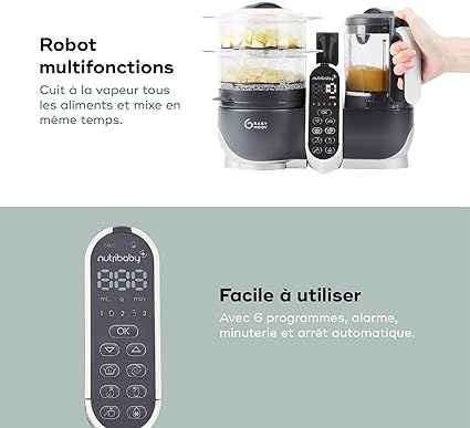 Babymoov Robot multifonction Nutribaby Plus Industrial Grey