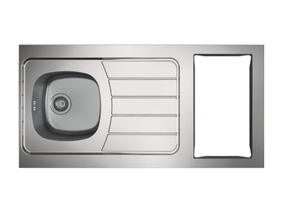 Évier kitchenette ISEO 1 cuve inox L1200mm - MODERNA - CPBD120A30