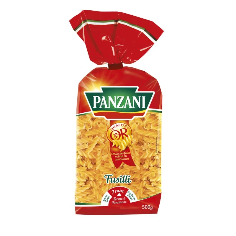 Pâtes Fusilli, 500g X 12 - PANZANI