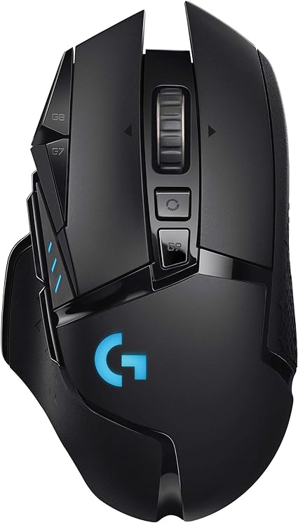 Logitech G502 LIGHTSPEED Souris sans Fil, Capteur Gaming HERO 25K, 25 600 PPP, RGB, Ultra-Léger, 11 Boutons Programmables, Batterie Longue Durée, POWERPLAY-compatible, PC, EU Packaging - Noire