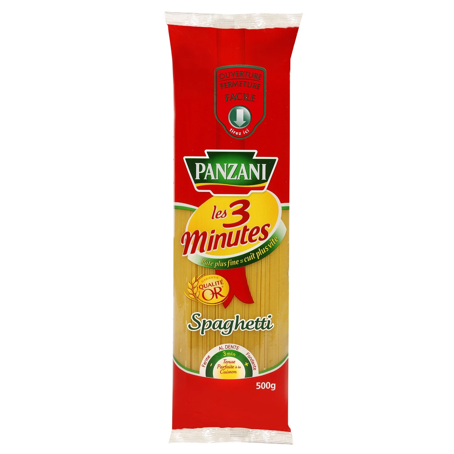 Pâtes Spaghetti, 500g - PANZANI (Pack de 24)