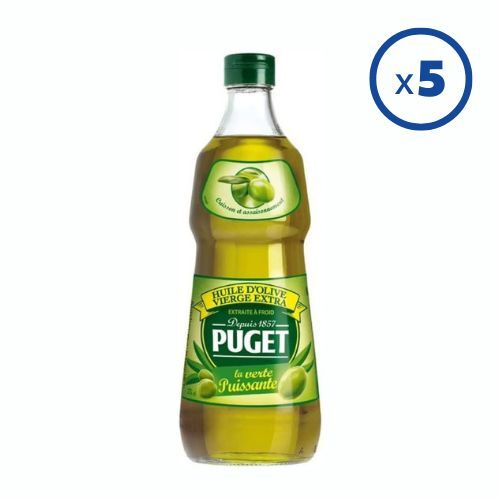 Huile d'Olive Puget 75 cl - Carton de 5 Bouteilles