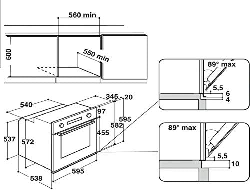 Whirlpool AKZ9629IX Four Encastrable Pyrolyse - Inox