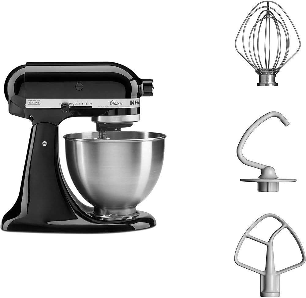 KitchenAid 5K45SSEOB Classic Robot Pâtissier Noir 4,3 L