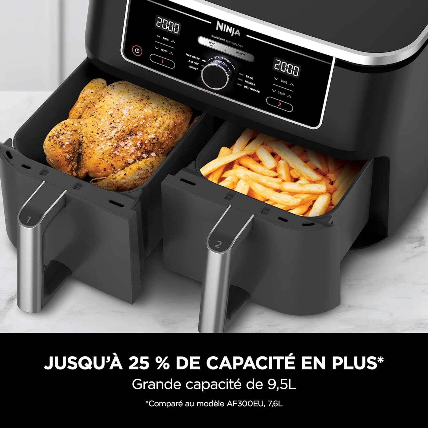 Pack Ninja Friteuse Dualzone AF400EU + Robot de cuisine BN800EU