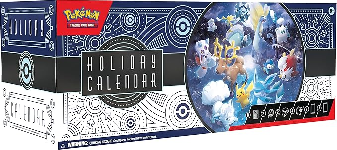 Pokémon TCG : Calendrier des fêtes (8 Cartes en Aluminium, 5 boosters et Plus)