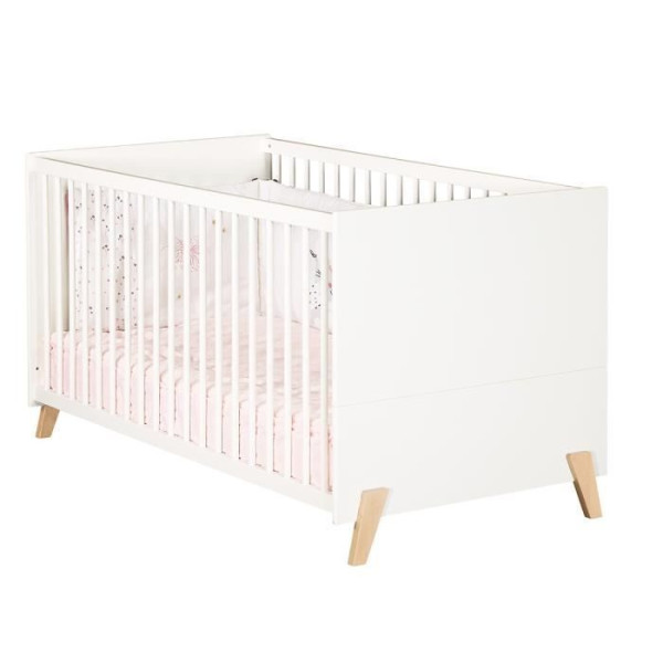 Lit évolutif 140x70 - Little Big Bed en bois blanc