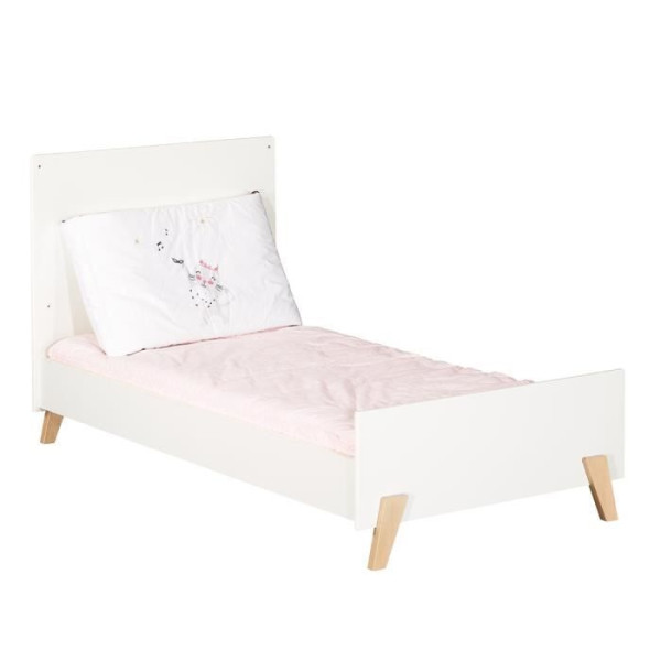 Lit évolutif 140x70 - Little Big Bed en bois blanc