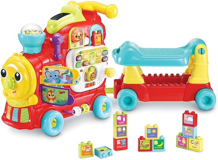 Porteur Trotteur  Maxiloco Mon Trotti Train 7 En 1 - VTECH BABY - Rouge - Musical