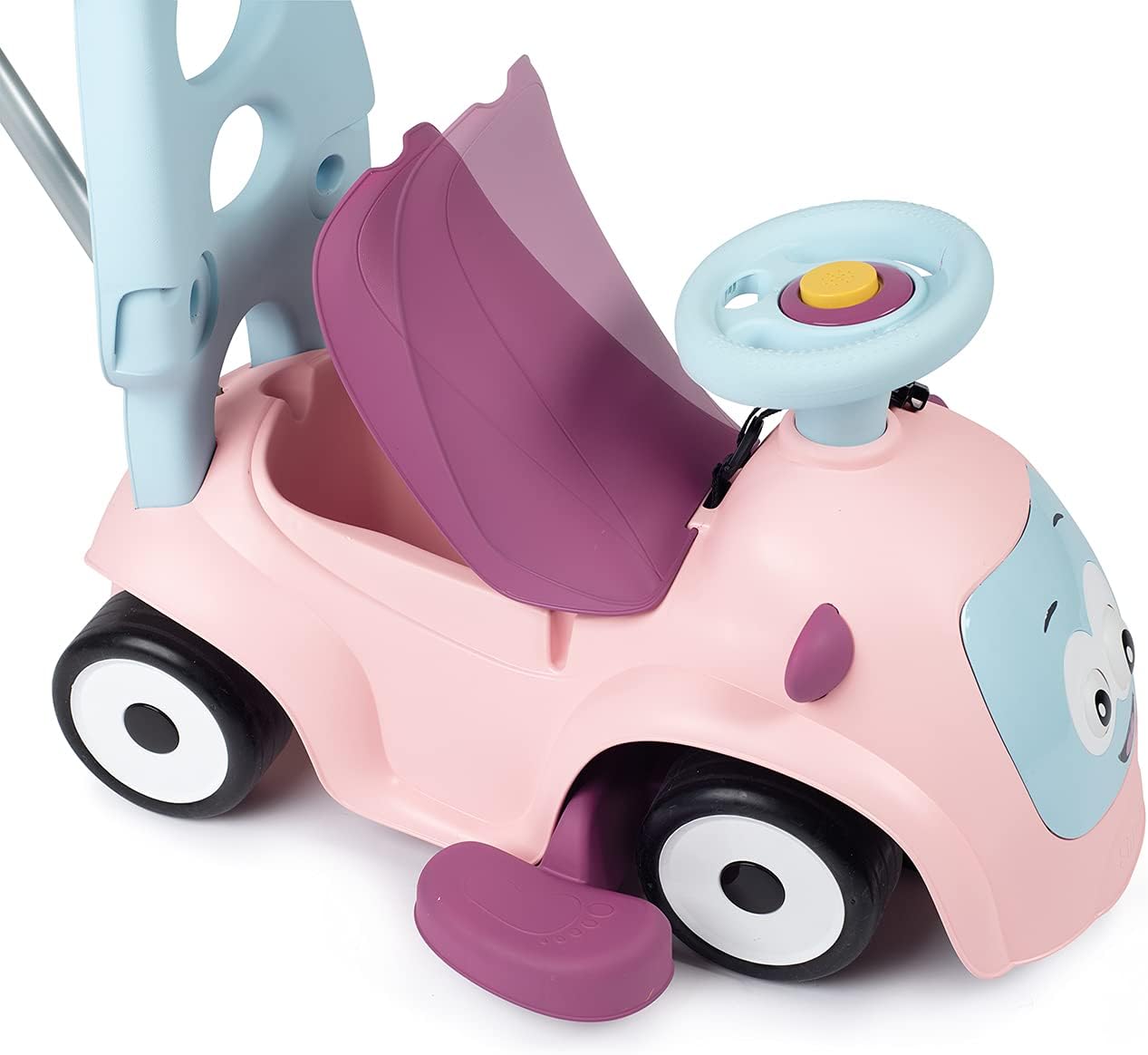 Porteur Trotteur Smoby -  Maestro Balade Rose - Pour Enfant Des 6 Mois - Evolutif - Roues Silencieuses - Klaxon