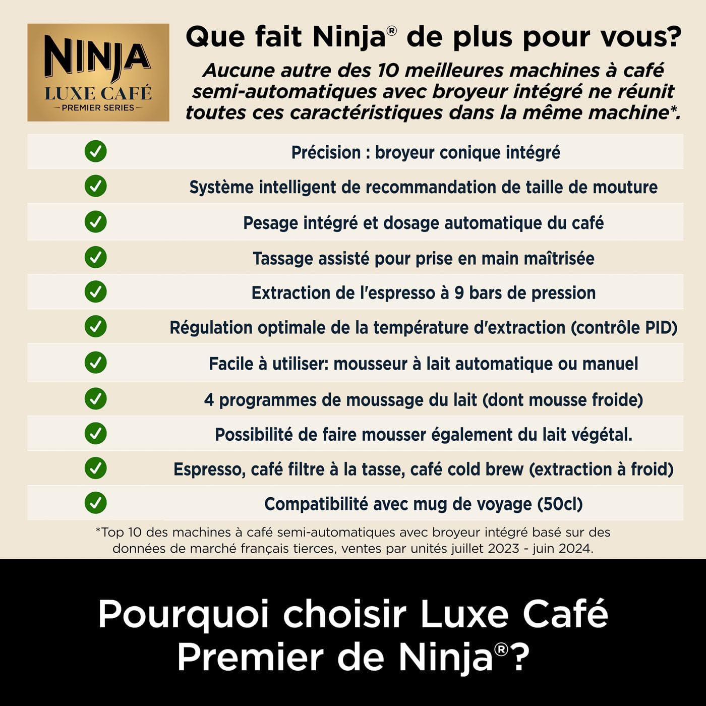 Ninja Luxe Café Premier Espresso Machine ES601EU