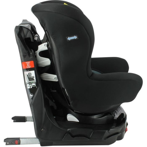 Siege Auto  NANIA REVO - Isofix - Groupe 0+/1 (0-18Kg) - Dos route 0-13 Kg - Pivotant a 360¬∞ - Access gris - Fabriqué en France