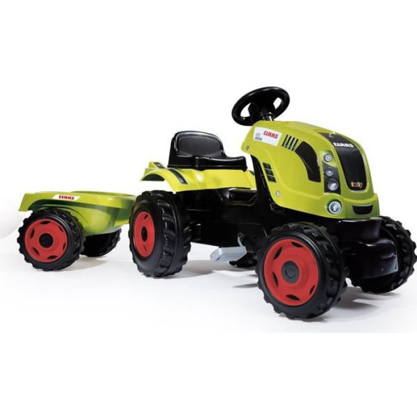 SMOBY CLASS Tracteur a pédales Farmer XL + Remorque - Vert