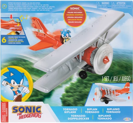 SONIC - TORNADO BIPLANE + FIGURINE