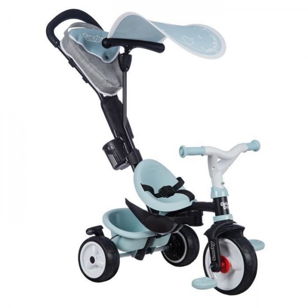 SMOBY Tricycle enfant évolutif Baby Driver Plus - Structure métal - Bleu