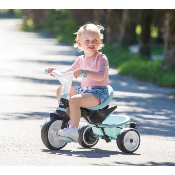 SMOBY Tricycle enfant évolutif Baby Driver Plus - Structure métal - Bleu