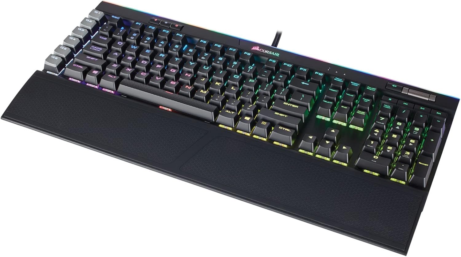 CORSAIR - Clavier Gaming K95 RGB - Mécanique - Rétroéclairage RGB - Platinum Cherry MX Brown - AZERTY - (CH-9127012-FR)