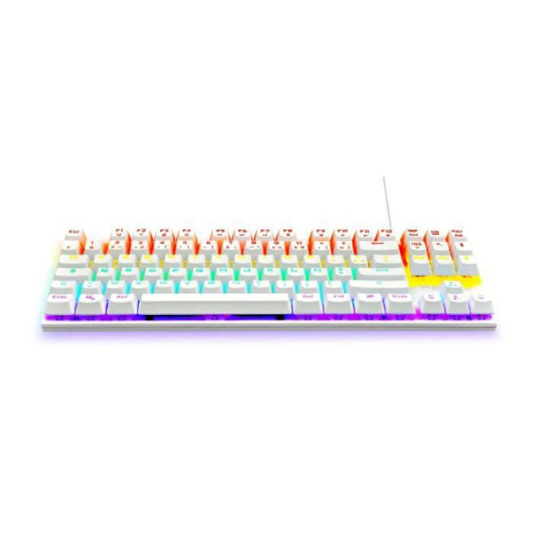 Clavier de jeu - THE G-LAB - KEYZ-MERCURY-W/FR - Mécanique - TKL - Blanc