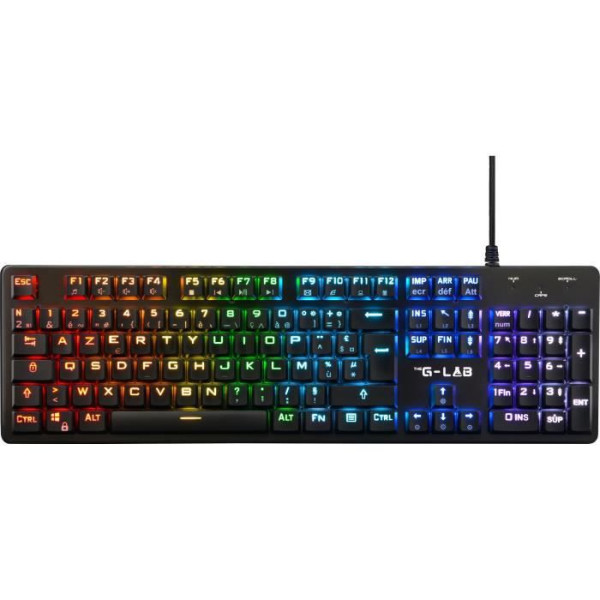 Clavier gaming filaire THE G-LAB Low Profil Switch - Rouge