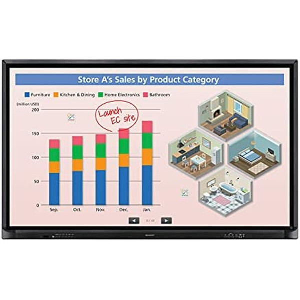 Ecran Ordinateur - Moniteur PC  Videowall NEC PN-70HC1E 3840 x 2160 px 70" LCD