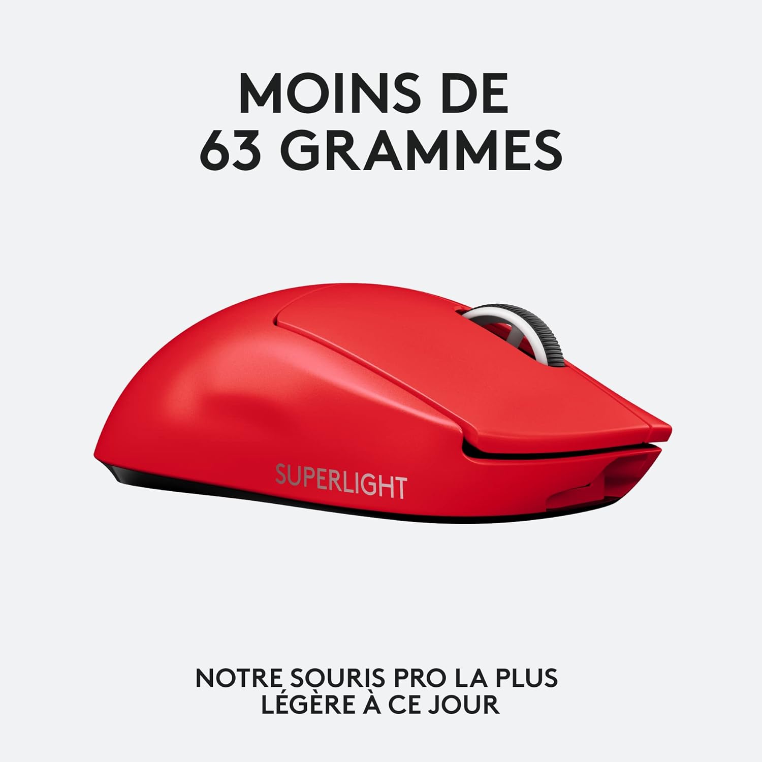 Souris Gamer droitier - Sans fil - LOGITECH G - Pro X Superlight - Rouge