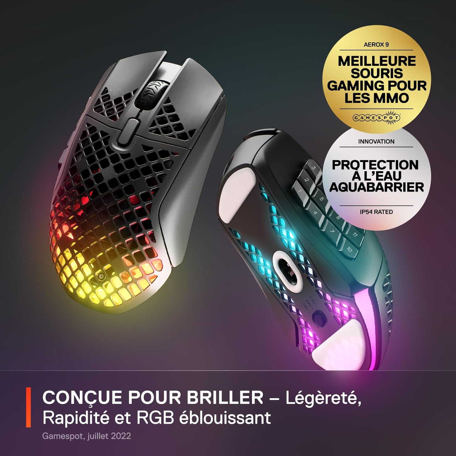 Souris gamer - STEELSERIES - Aerox 9 Wireless Gaming Mouse