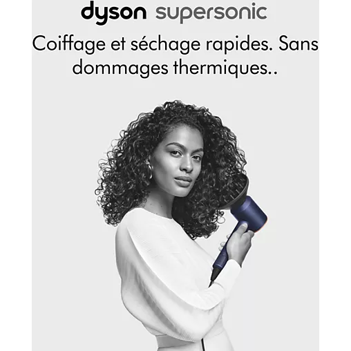 Sèche cheveux DYSON Supersonic cheveux bouclés à frisés - bleu de Prusse cuivré