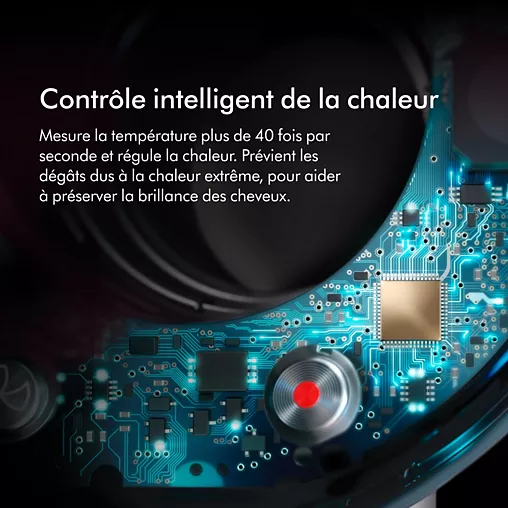 Sèche cheveux DYSON Supersonic cheveux bouclés à frisés - bleu de Prusse cuivré